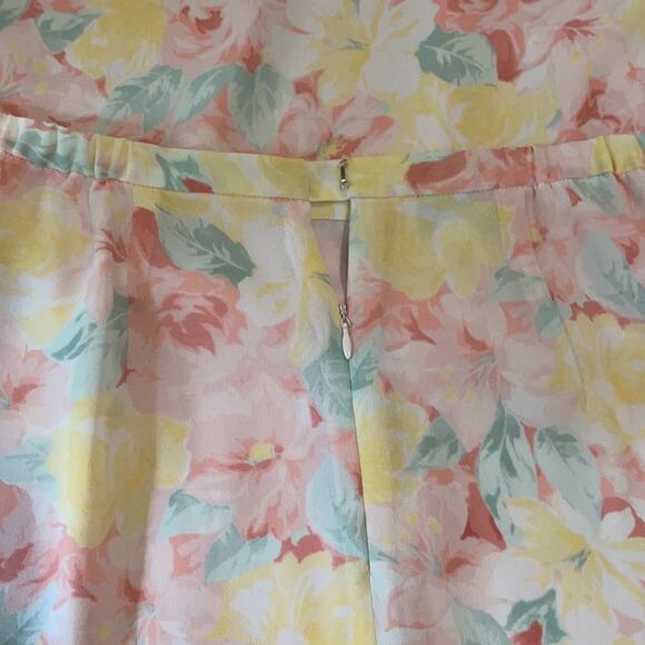 Vtg Pendleton Flowy Floral Fairy Romantic Skirt Womens 10  Ethereal Cottagcore - Picture 7 of 7